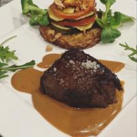 Pavé de Bœuf & millefeuille Croustillant de Légumes