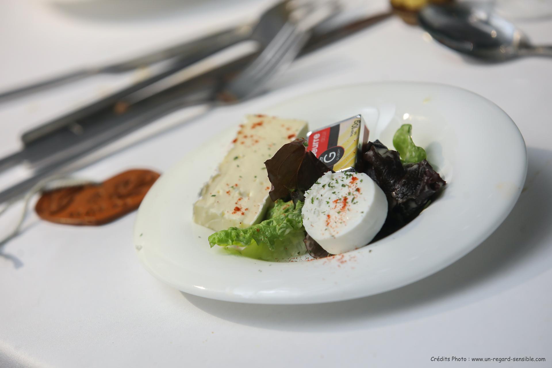 Fromages & Mesclun de salade et petit Beurre