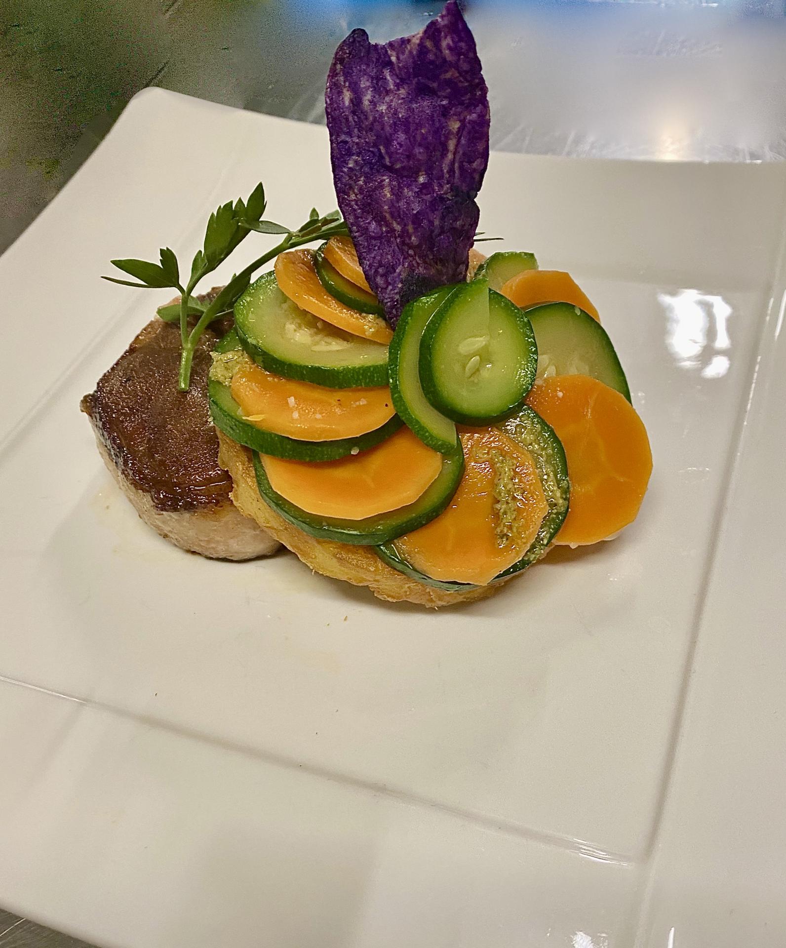 Tournedos de Canard et sa Couronne de Légumes